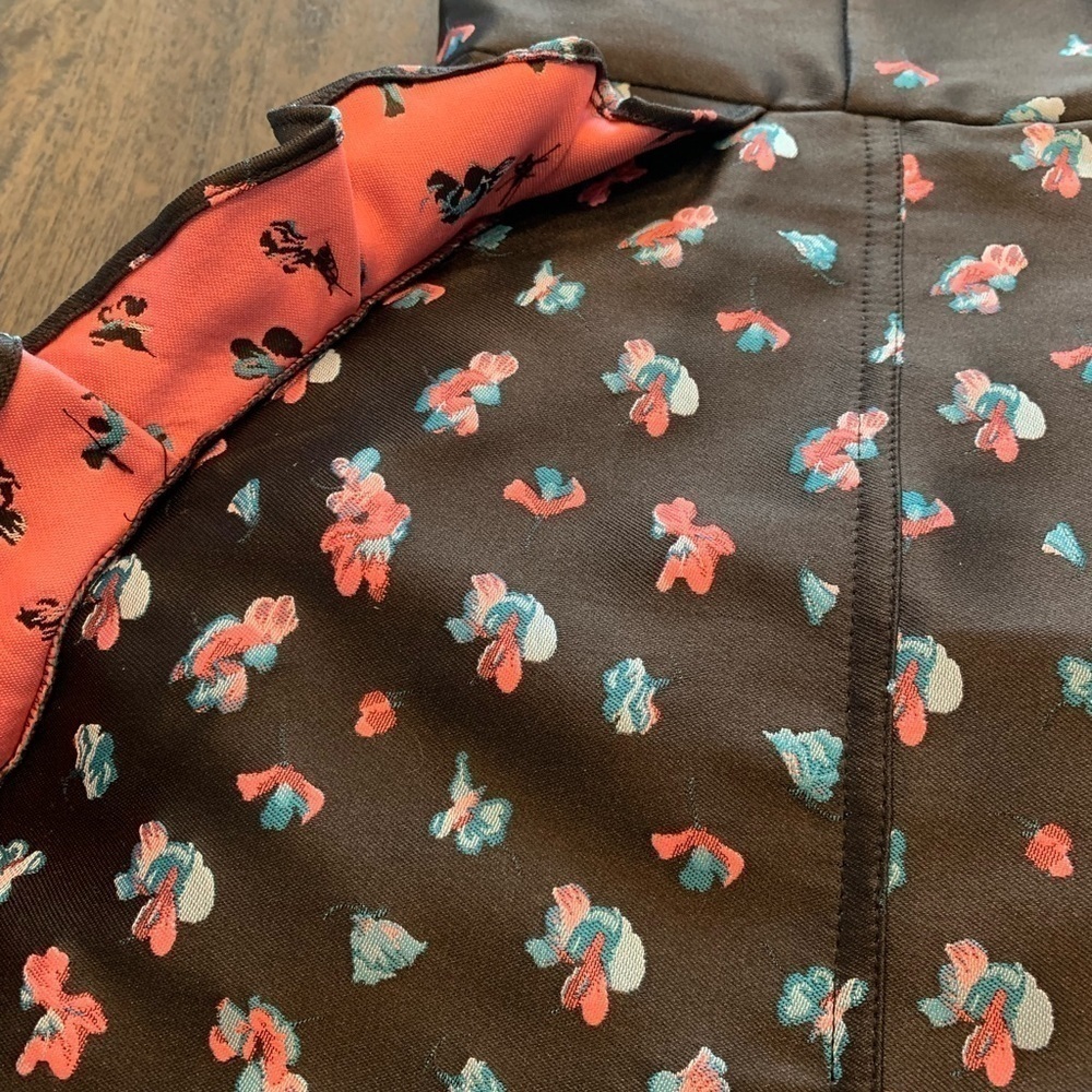 DKNY Strapless Dress Made in Italy Size 8 Black Pink Blue Flowers No Straps. - Picture 6 of 14